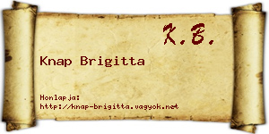 Knap Brigitta névjegykártya